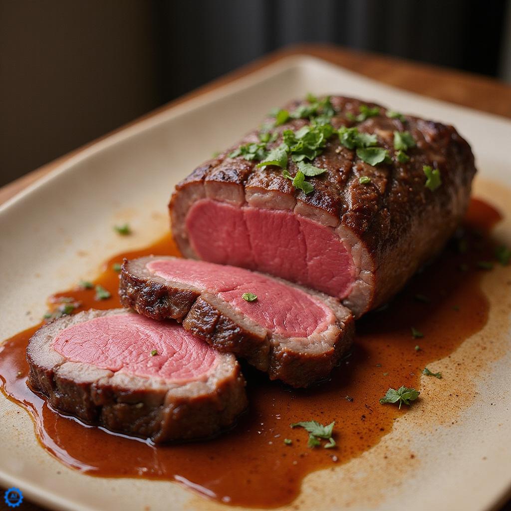 Certyfikacja Kobe beef na stole w eleganckiej restauracji – stek z widocznym marmurkowaniem