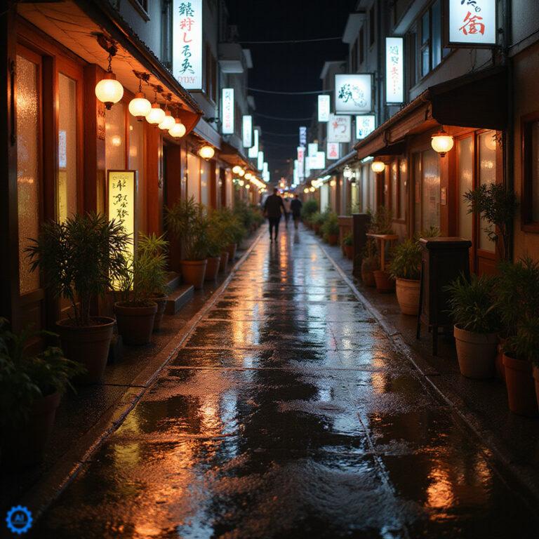 Golden Gai w Tokio – wąska uliczka z neonami i barami