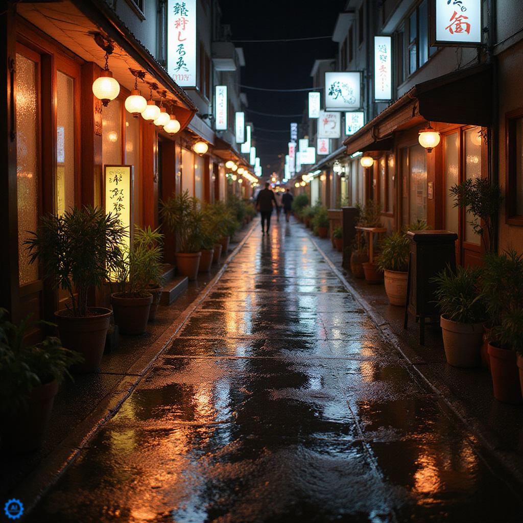 Golden Gai w Tokio – wąska uliczka z neonami i barami