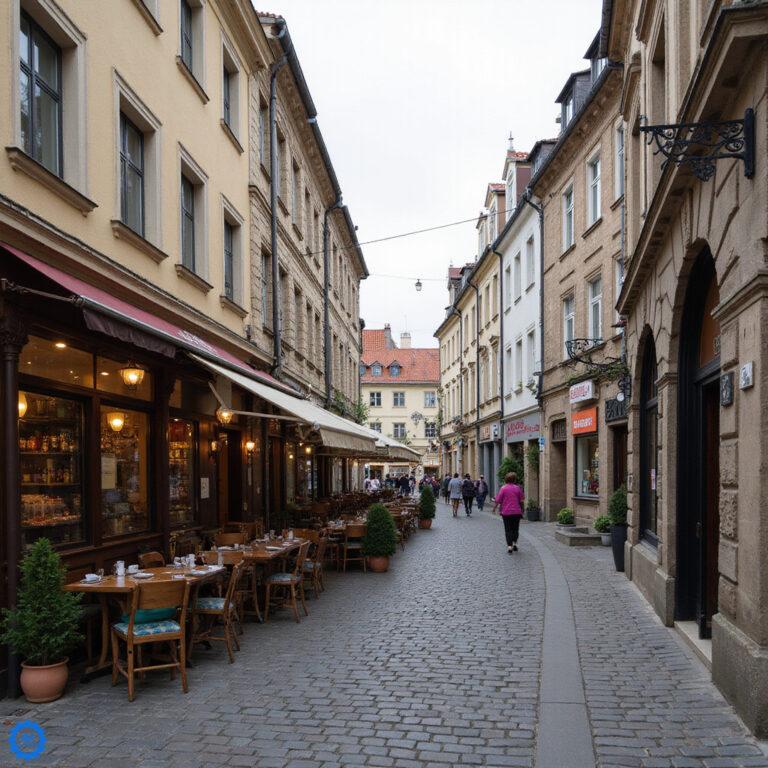 Brno to nieoficjalna stolica czeskiej gastronomii - ulica w centrum miasta z lokalami