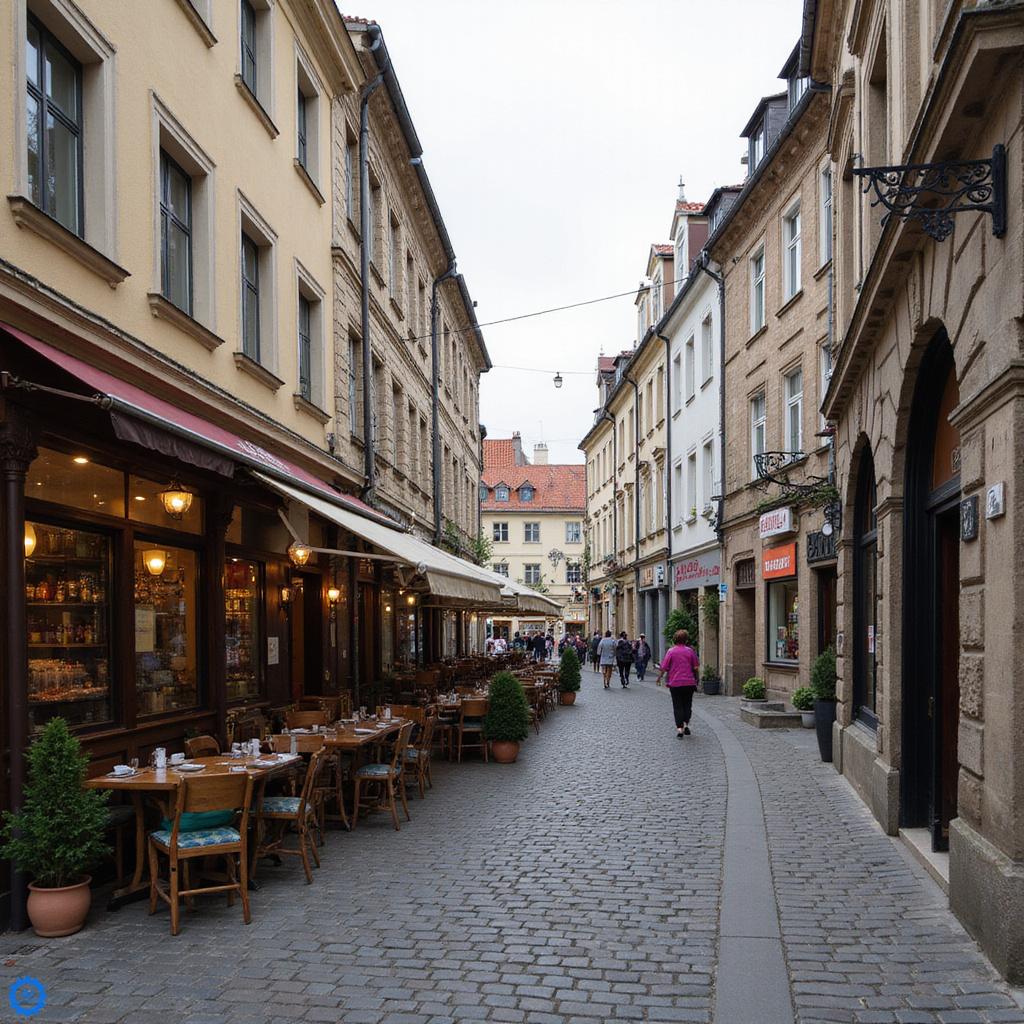 Brno to nieoficjalna stolica czeskiej gastronomii - ulica w centrum miasta z lokalami