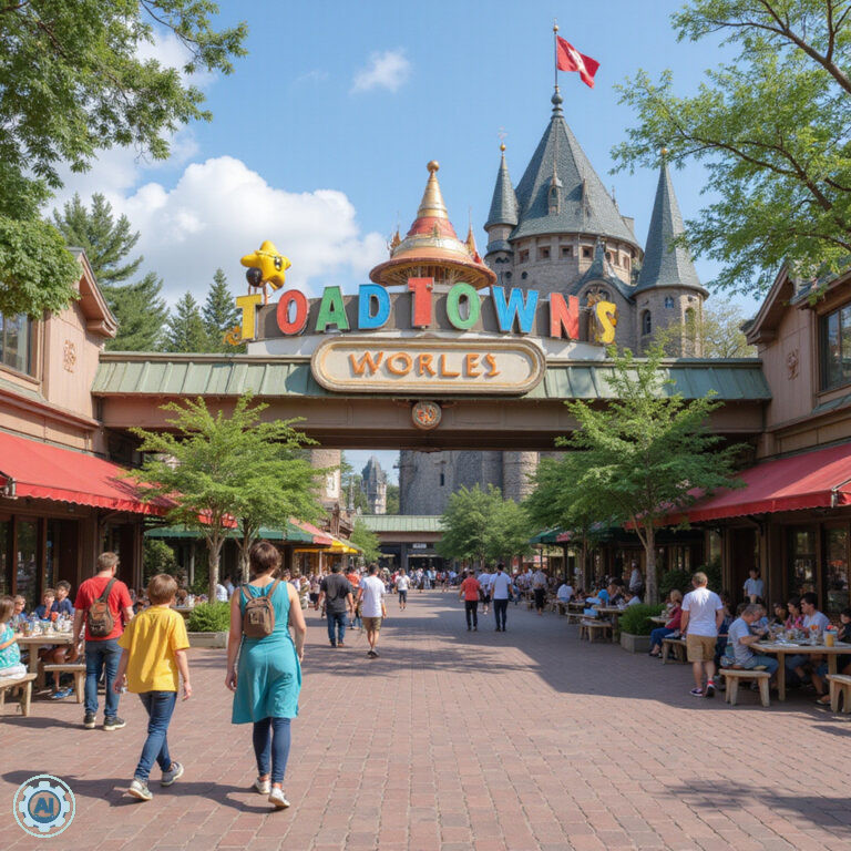 Super Nintendo World w Universal Studios Japan – kolorowe Toad Town i zamek Bowsera