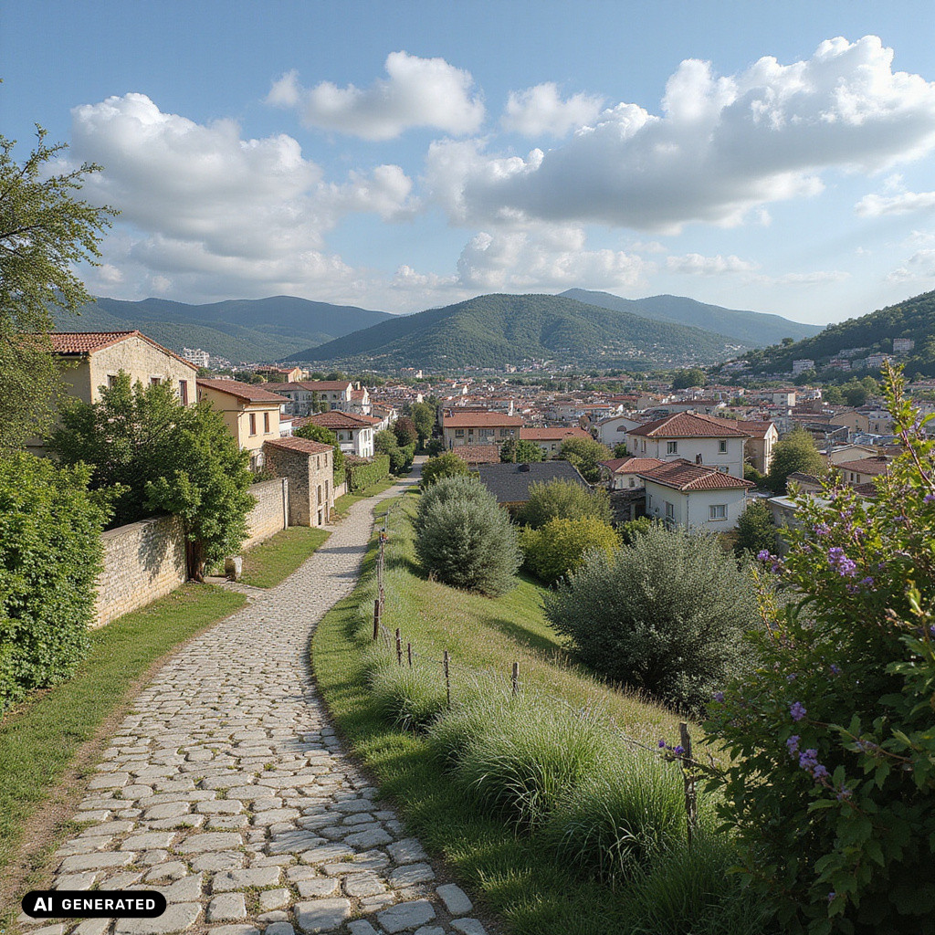 Atrakcje Rodos - ulica w starym miescie w okolicach murów
